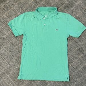 Vineyard Vines Men's Aqua Polo Shirt